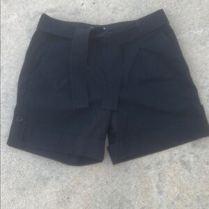 Talbots Women's Black Stretch Rolled Cuff Chino Shorts Size 6